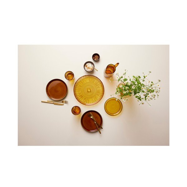 Narančasti stakleni tanjur za posluživanje ø 30 cm Kusintha – Bitz-image-2