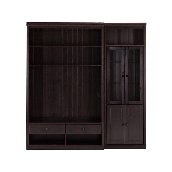 Smeđi TV set od masivnog bora 214x223 cm Anita – Støraa