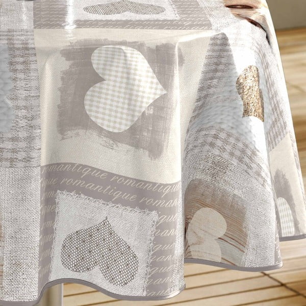 Perivi stolnjak od PVC-a ø 160 cm Cosy Coeur – douceur d'intérieur-image-1