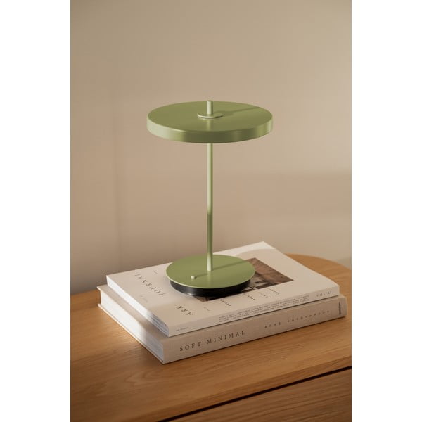 Zelena metalna LED stolna lampa s metalnim sjenilom (visina 31 cm) Asteria Move – UMAGE-image-1