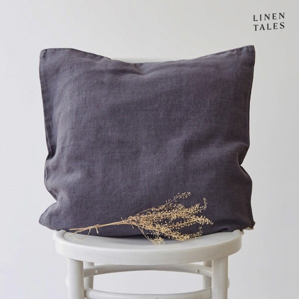 Lanena ukrasna jastučnica 50x50 cm Dark Grey – Linen Tales