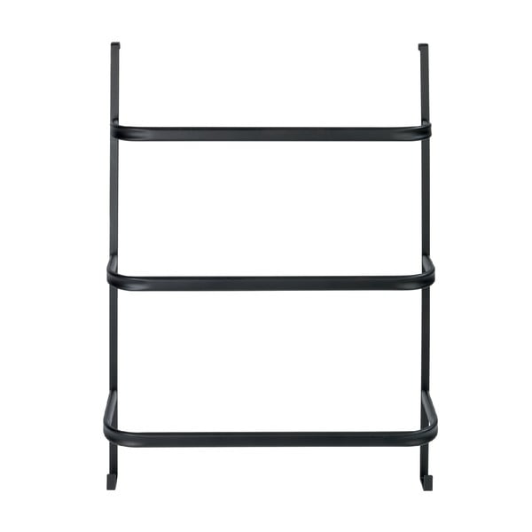 Crni stalak za ručnike Wenko Towel Holder Black, 21 x 54 cm-image-1