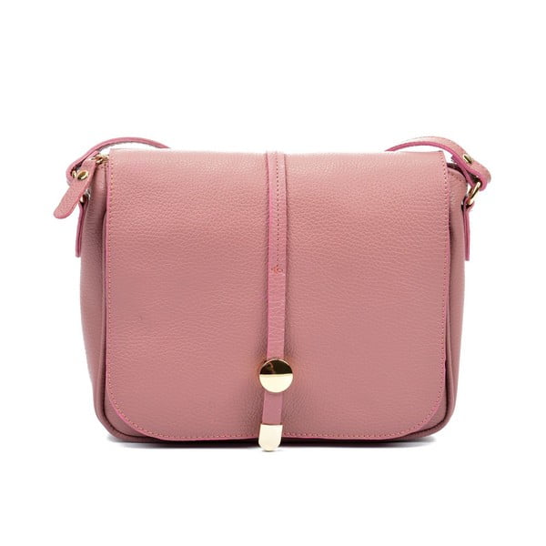 Ružičasta kožna torbica Renata Corsi Elvira