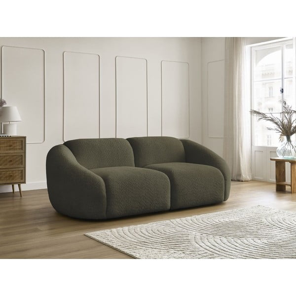 Zelena sofa od bouclé tkanine 230 cm Tina – Bobochic Paris-image-4