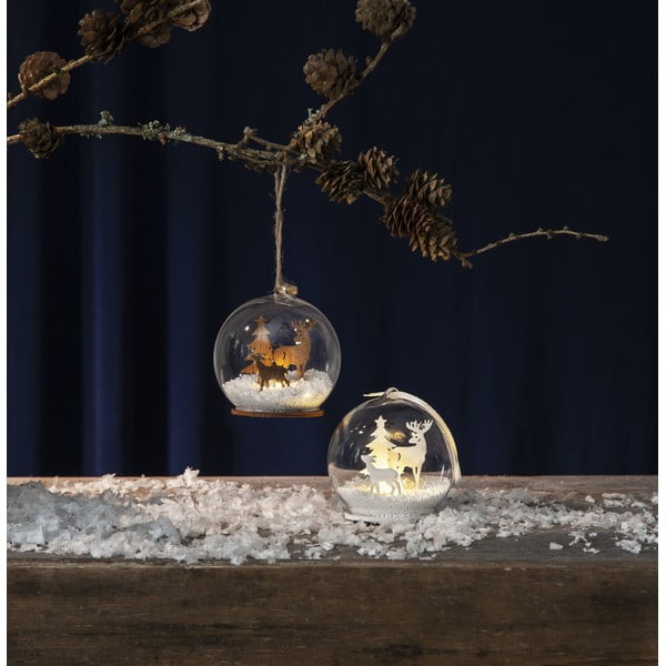 Svjetlosni ukras s božićnim motivom u prirodnoj boji ø 8 cm Fauna – Star Trading-image-4