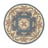 Plavi vuneni tepih tepih Flair Rugs Aubusson, ⌀ 120 cm