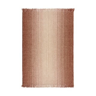 Crveni obostrani/ručno rađen tepih od mješavine jute 120x170 cm Jute Ombre Red – Flair Rugs