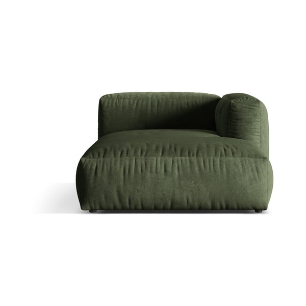 Zelena baršunasti modularna sjedeća garnitura (s desnim kutom) Martina – Micadoni 