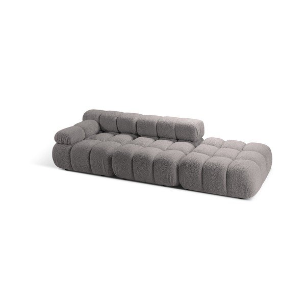 Svijetlo siva sofa od bouclé tkanine 288 cm Bellis – Micadoni -image-3