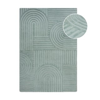 Tirkizni vuneni tepih Flair Rugs Zen Garden, 120 x 170 cm