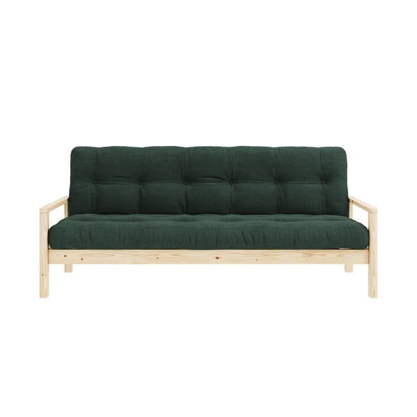 Tamno zelena sklopiva sofa 205 cm Knob – Karup Design