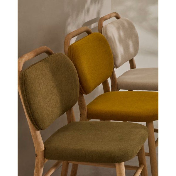 Kaki zelene blagovaonske stolice u setu 2 kom Helda – Kave Home-image-4