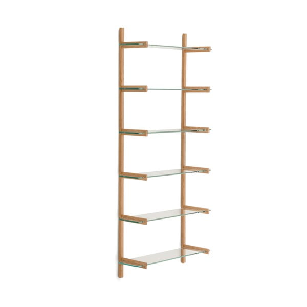Stakleni modularni sustav polica u prirodnoj boji 90x202x30,5 cm Sitra – Kave Home-image-2