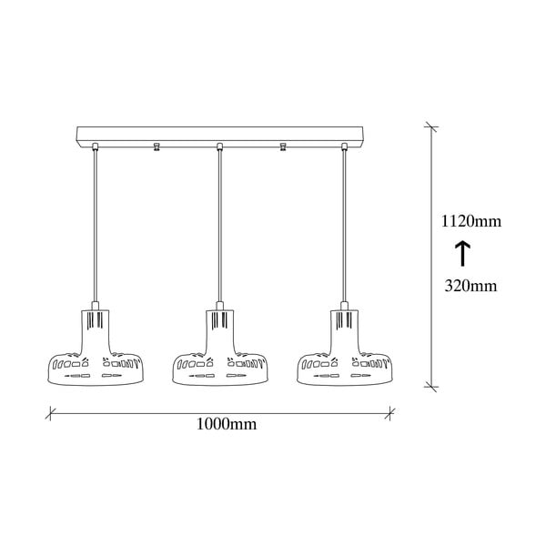 Crna/u bakrenoj boji viseća svjetiljka s metalnim sjenilom Fellini – Opviq lights-image-4