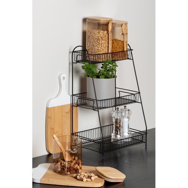 Smeđa staklena posuda s drvenim poklopcem i žlicom PT LIVING Canister, visina 13 cm-image-1