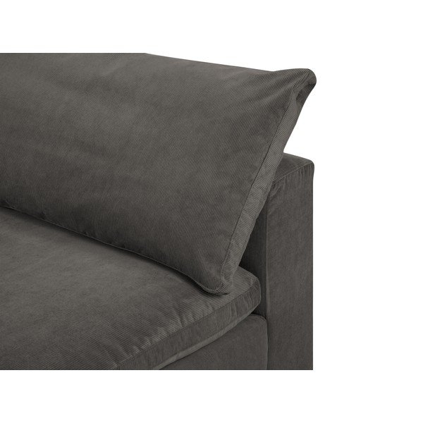 Tamnosmeđi srednji dio modularne sofe od samta Windsor & Co Sofas Galaxy-image-1