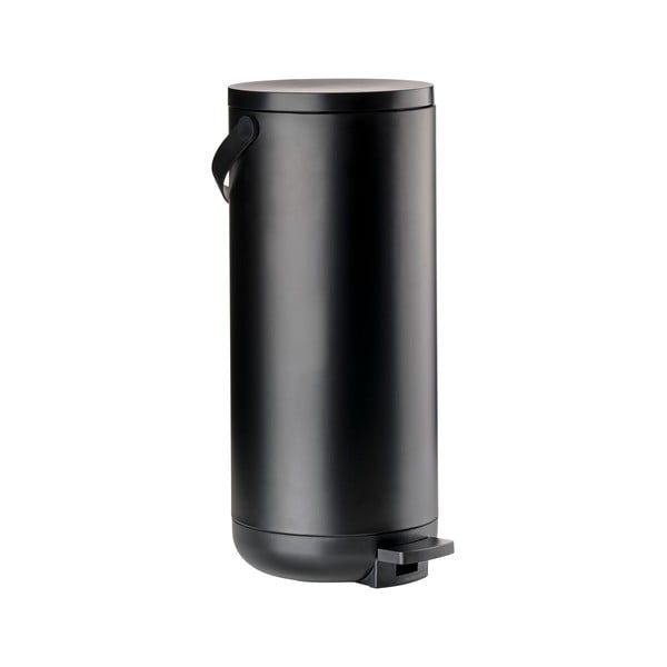 Crna plastična kanta za smeće s pedalom 35 l Circular – Zone