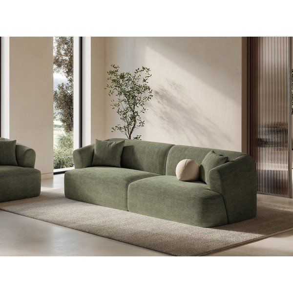 Zelena sofa od samta 255 cm Campi – Cosmopolitan Design-image-1