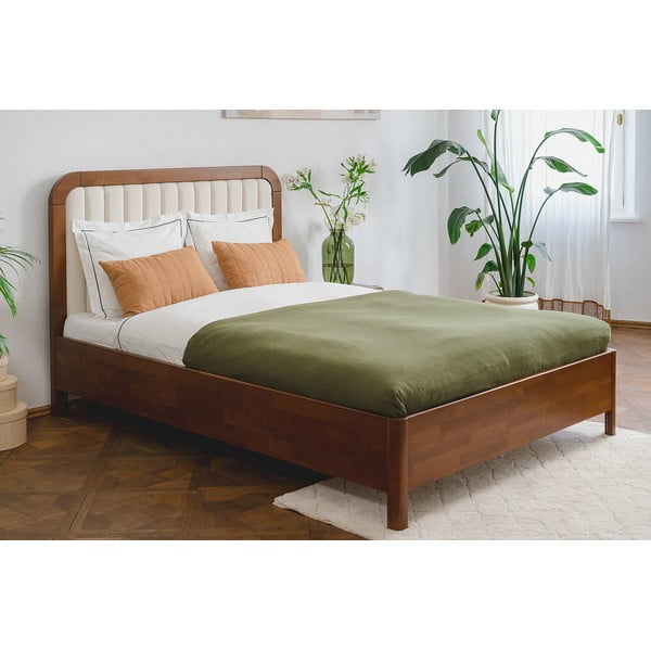 Svijetlo smeđi bračni krevet od bukovog drva Skandica Visby Modena, 180 x 200 cm-image-1