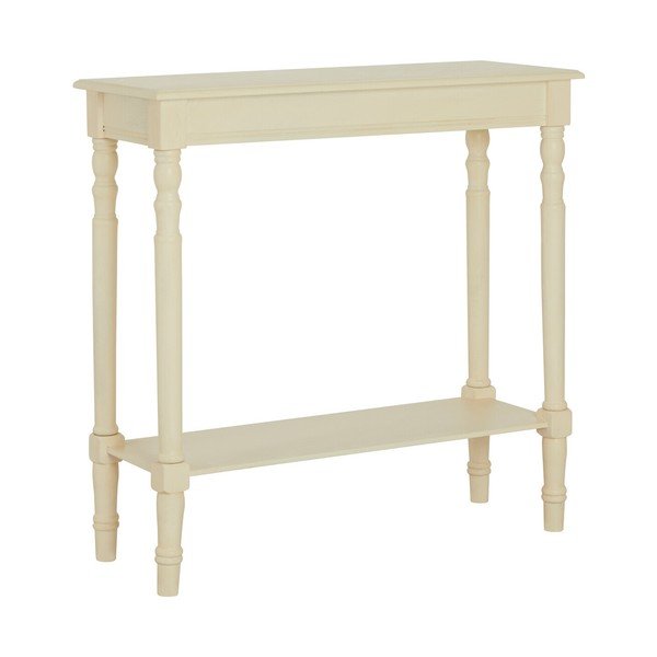 Pomoćni stol od masivnog bora boje slonovače 30x80 cm Heritage – Premier Housewares