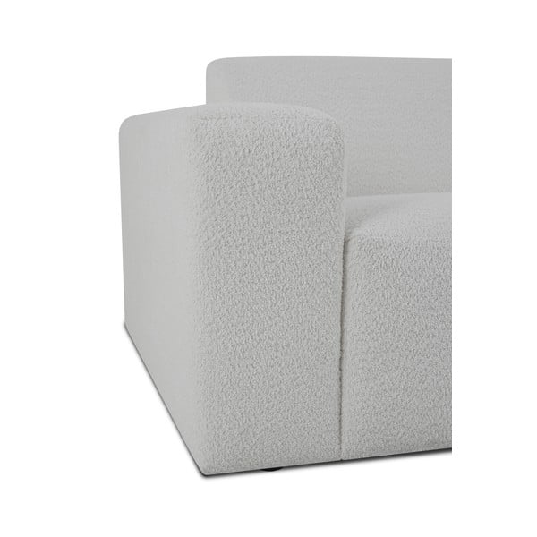 Bijela modularna sjedeća garnitura od bouclé tkanine (s lijevim kutom) Roxy – Scandic-image-3