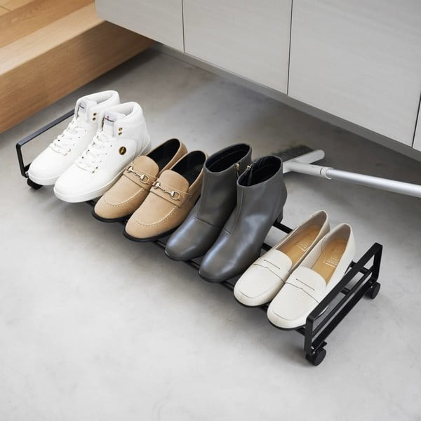 Crni metalni stalak za cipele 83,5x14,5x27,5 cm Tower – YAMAZAKI-image-1