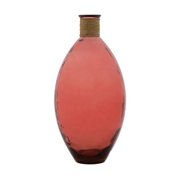 Ružičasta vaza od recikliranog stakla Mauro Ferretti Rope Artemis