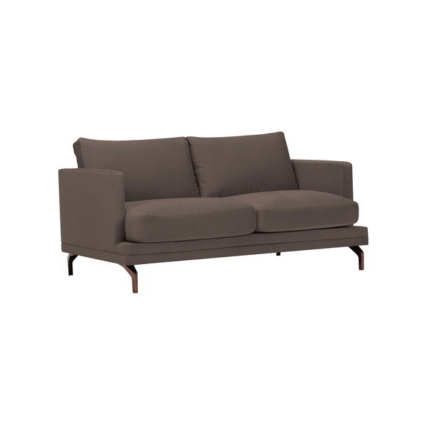 Smeđa dvosjeda s bazom u zlatnoj boji Windsor &amp; Co Sofas Jupiter-image-1
