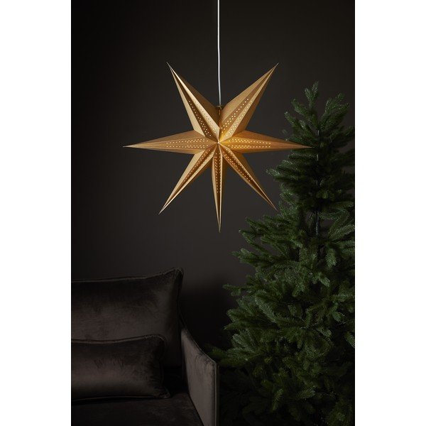 Božićni svjetleći ukras zlatne boje ø 60 cm Point - Star Trading-image-3