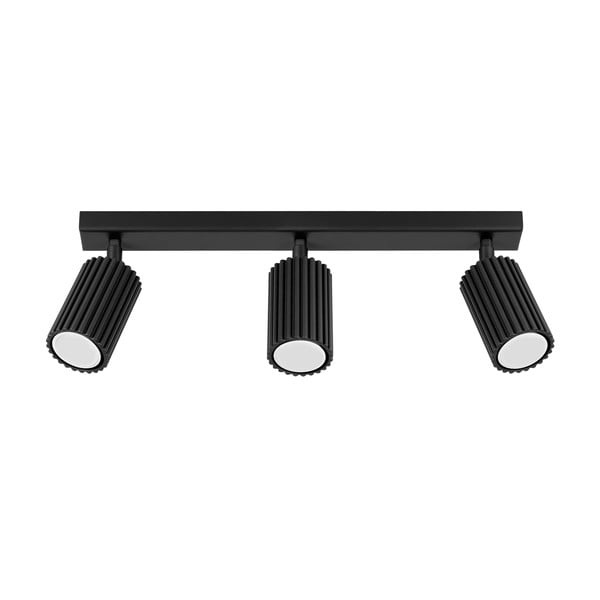 Crni reflektor 6,5x45 cm Gleam – Sollux