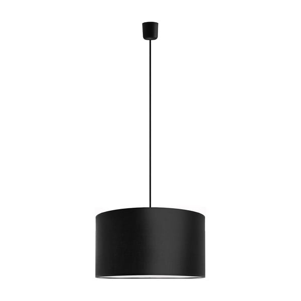 Crna stropna svjetiljka Sotto Luce MIKA, Ø 40 cm