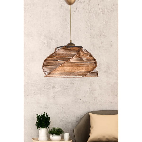 Bež viseća svjetiljka ø 36 cm Pentagone – Opviq lights