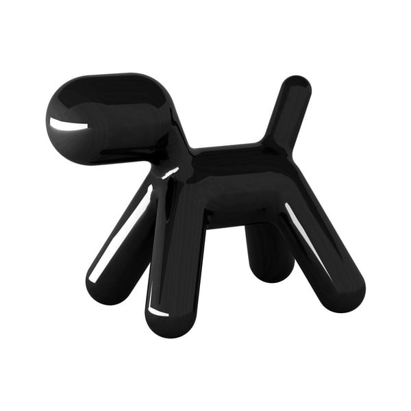 Stolica za štene crna sjajna, 43 cm