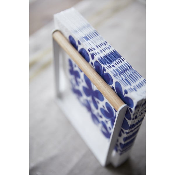 Bijeli stalak za salvete s bukovim drvetom Yamazaki Tosca-image-2