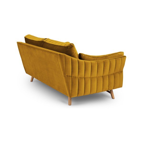 Kauč od žutog baršuna Interieurs 86 Elysée, 174 cm-image-3