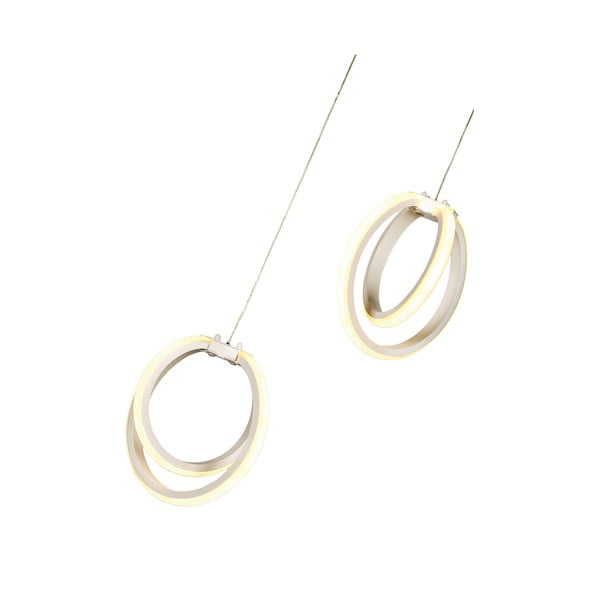 Bijela metalna LED viseća svjetiljka ø 20 cm Sezen – Squid Lighting-image-3