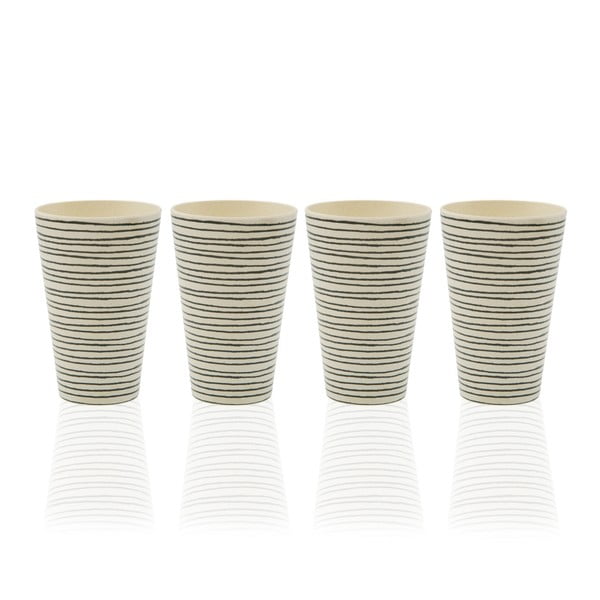 Set od 4 čaša od bambusa Versa Lines