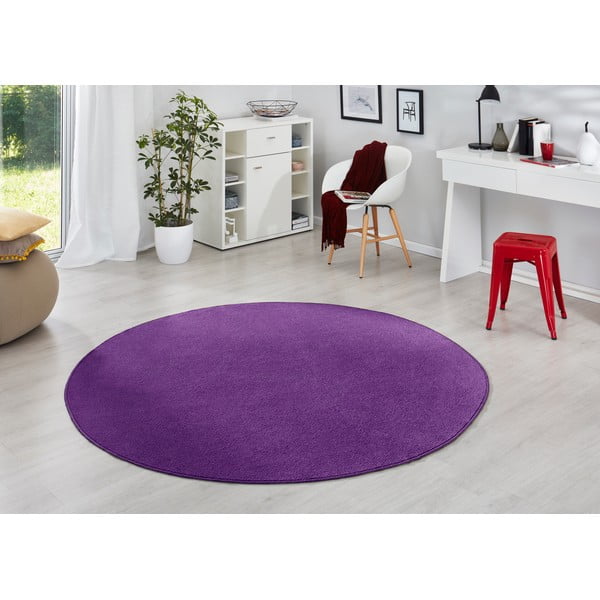 Tamno ljubičasti okrugli tepih ø 133 cm Fancy – Hanse Home-image-1