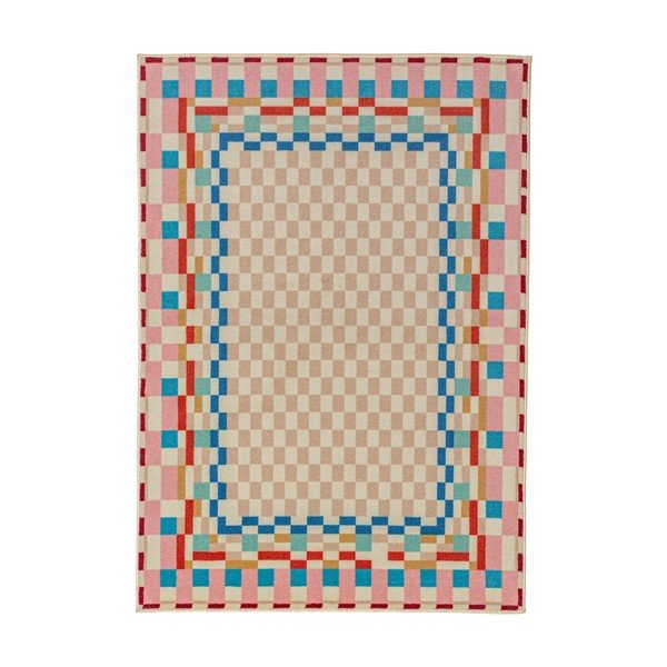 Tepih od mješavine vune 180x230 cm Checkered Border – Flair Rugs