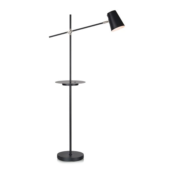 Crna samostojeća svjetiljka s prostorom za odlaganje Markslöjd Linear