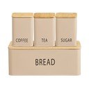 Metalne posude za namirnice u setu 4 kom Tula – House Nordic