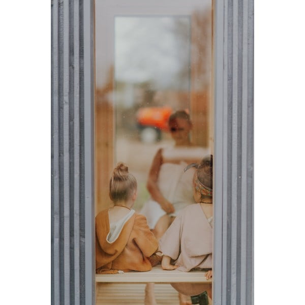 Konjak smeđi dječji pončo od muslina veličina M - Malomi Kids-image-2