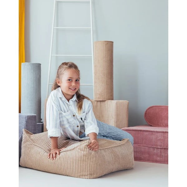 Mentol zeleni dječji jastuk za sjedenje od samta Roll – Wigiwama-image-1