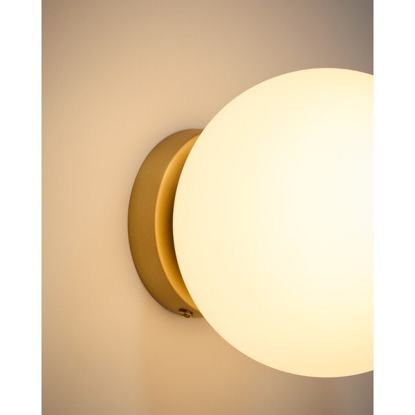 Bijela/u zlatnoj boji zidna lampa ø 15 cm Brisia – Kave Home-image-2