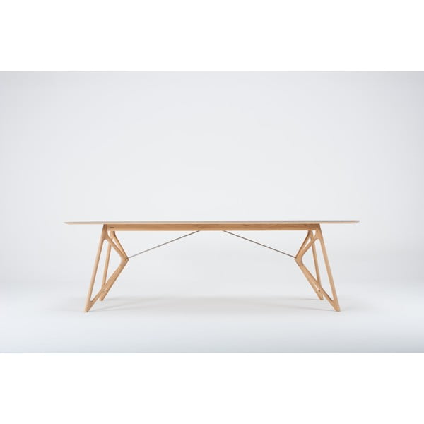 Blagovaonski stol od hrastovine 240x90 cm Tink - Gazzda-image-3