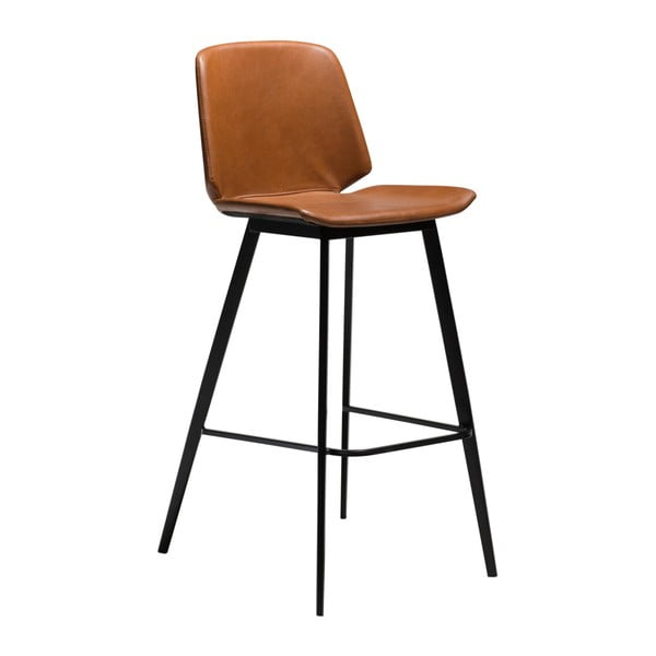 Smeđa barska stolica od imitacije kože DAN-FORM Denmark Swing, visina 105 cm