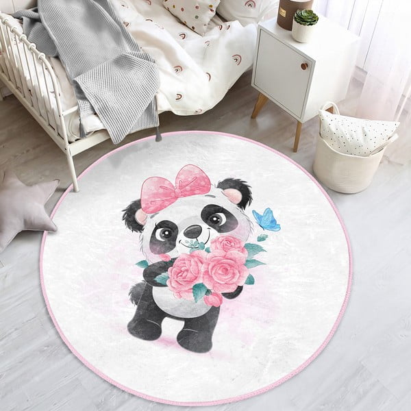 Bijeli dječji tepih ø 100 cm Comfort – Mila Home-image-3