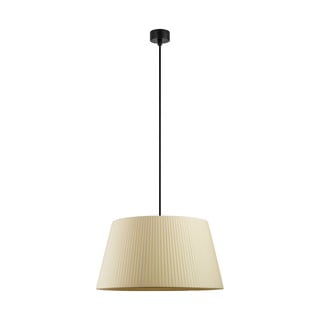 Bež viseća svjetiljka s crnim kablom Sotto Luce Kami, ⌀ 45 cm