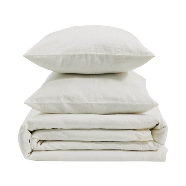 Posteljina za krevet za jednu osobu/za produženi krevet boje slonovače 150x220 cm Simmel – Kave Home