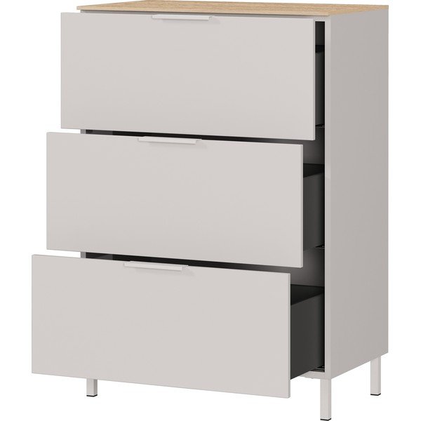 Krem ormarić u mat dekoru 68x98x40 cm Savoca – Germania-image-4